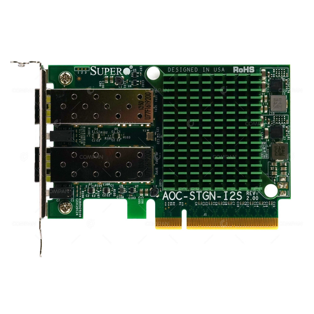 AOC-STGN-I2S LP SUPERMICRO DUAL PORT 10GB SFP+ ETHERNET ADAPTER LOW PROFILE