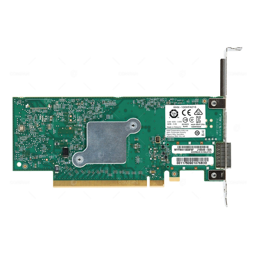 J10548-025 INTEL OPA RMN-100HFA016 SINGLE PORT 100GB PCIE 3.0 X16 QSFP28 100 SERIES OMNI-PATH HOST FABRIC INTERFACE HFI ADAPTER