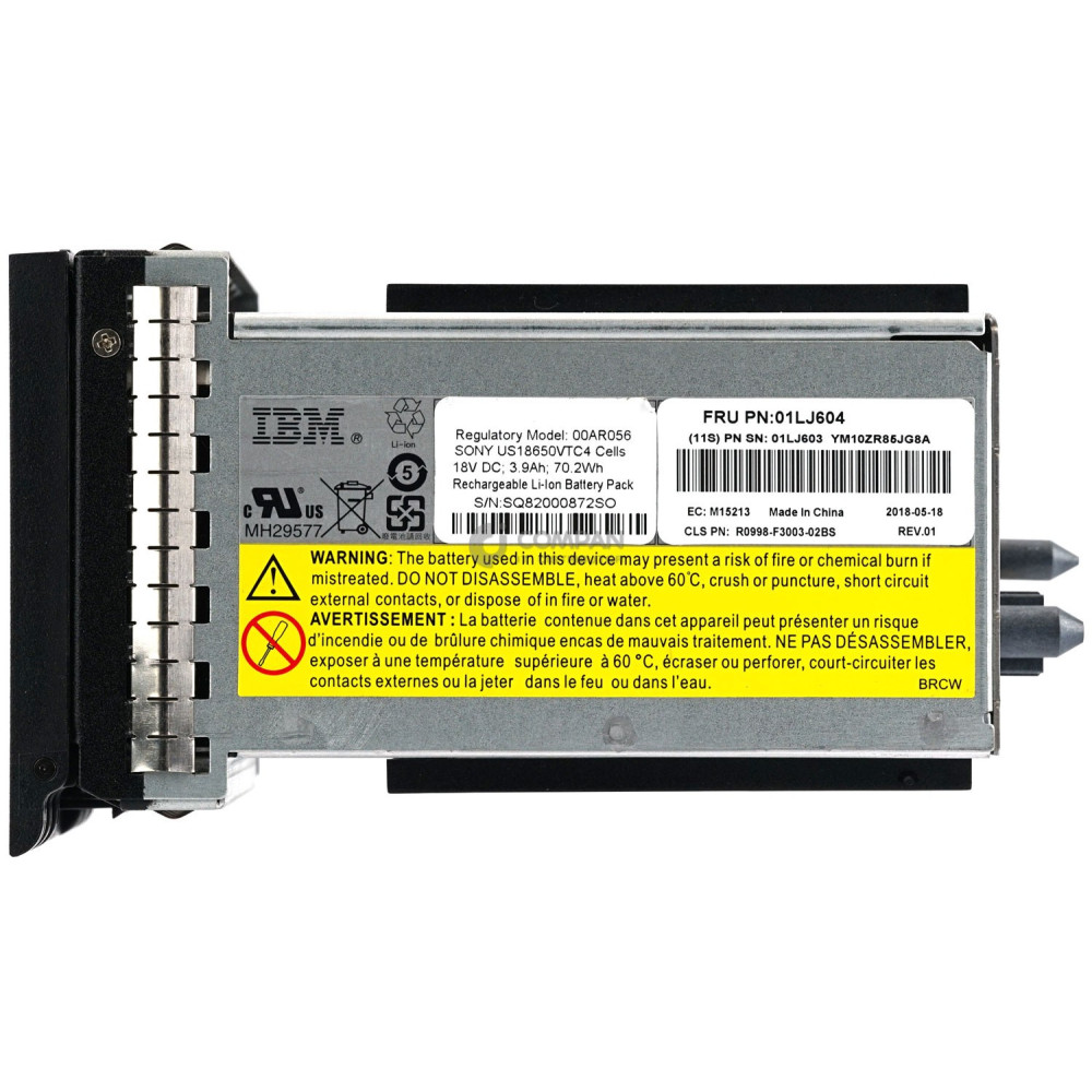 01LJ604 IBM CONTROLLER BATTERY FOR DH8 FLASH 840 900 2145-SV1