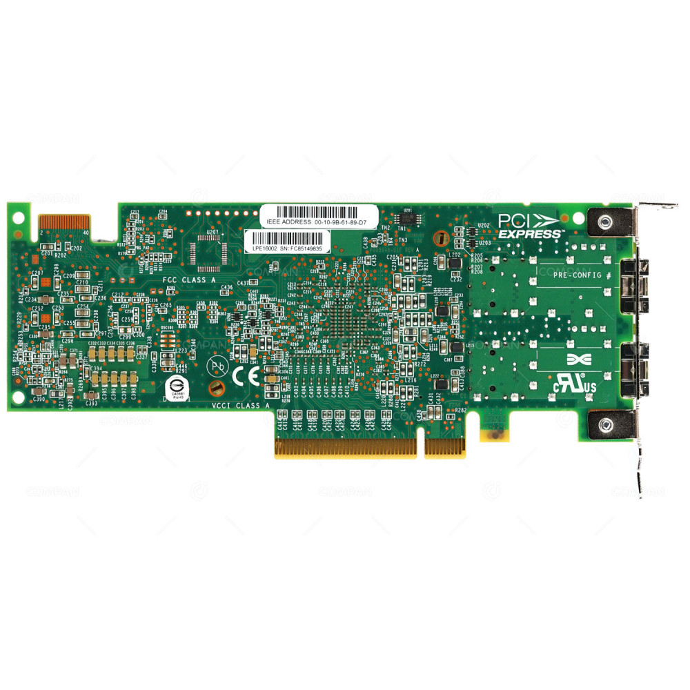 LPE16002 LP-NIMBLE EMULEX LPE16002 DUAL-PORT 16GB FC ADAPTER LOW PROFILE