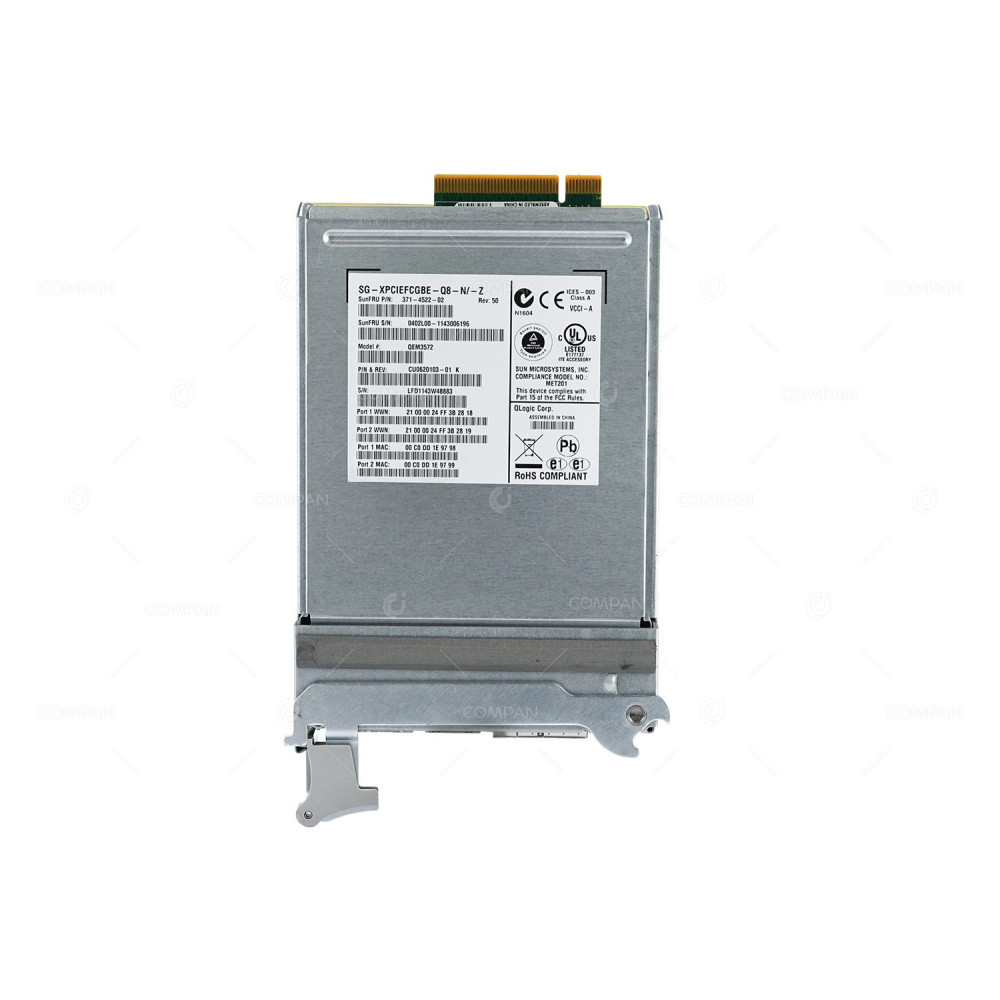 371-4522-02 SUN QLOGIC QEM3572 2 PORT 8GB SFP+ 2 PORT 1GB RJ-45 FOR BLADE 6000