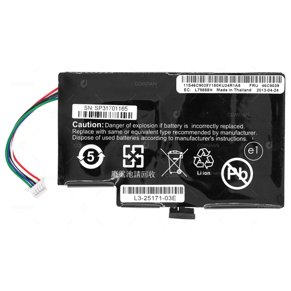46C9040 IBM RAID CONTROLLER BATTERY MR10I SAS SATA