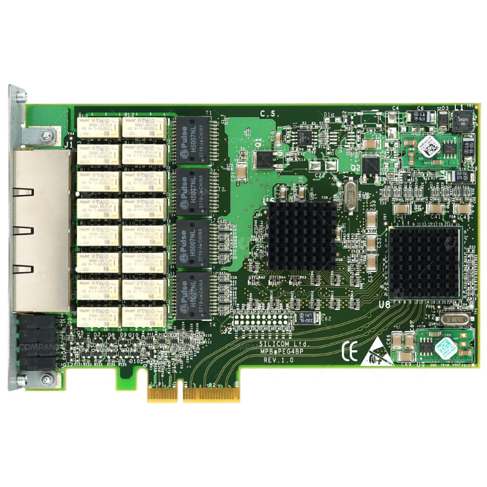 PEG4PT-BC2-ROHS SILICOM QUAD PORT 1GB RJ-45 PCI-E SERVER ADAPTER