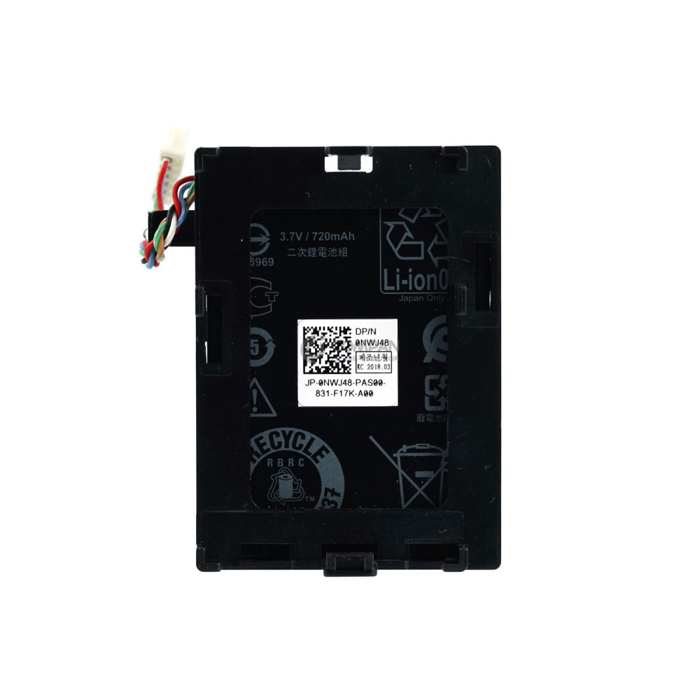 NWJ48 DELL RAID CONTROLLER BATTERY 3.7V 720MAH LI-ION FOR PERC H740 H840