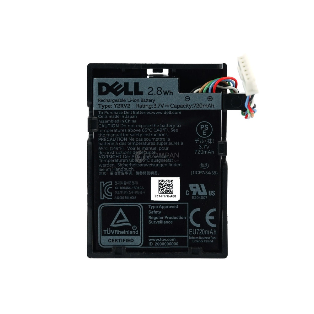 NWJ48 DELL RAID CONTROLLER BATTERY 3.7V 720MAH LI-ION FOR PERC H740 H840