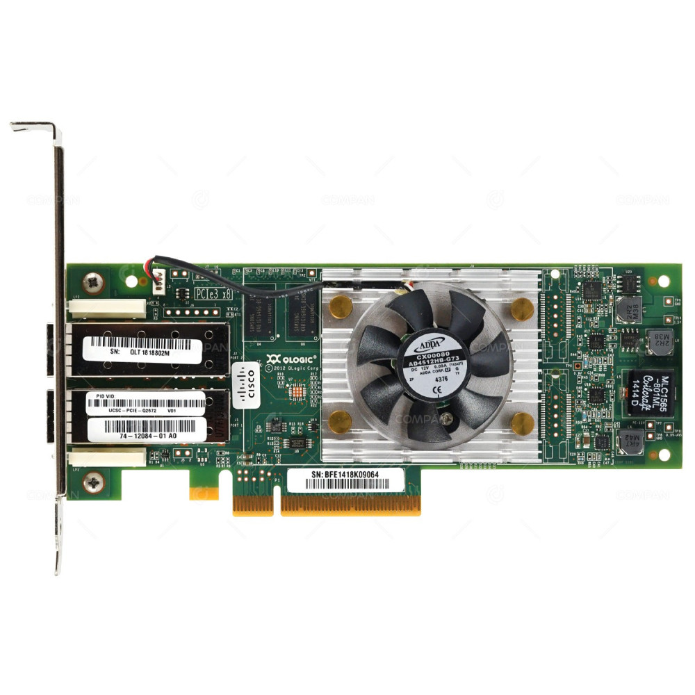 UCSC-PCIE-Q2672 CISCO QLE2672-CSC 16GB 2PORT FC PCIE 3.0 X8 ADAPTER HBA