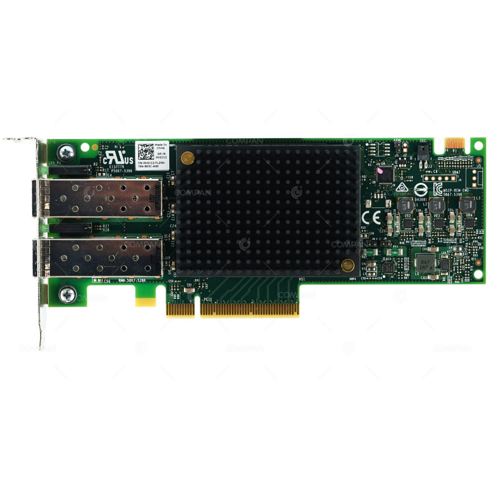 VGJ12 LP DELL EMULEX DUAL PORT 16GB SFP+ FC HBA HOST BUS ADAPTER LOW PROFILE