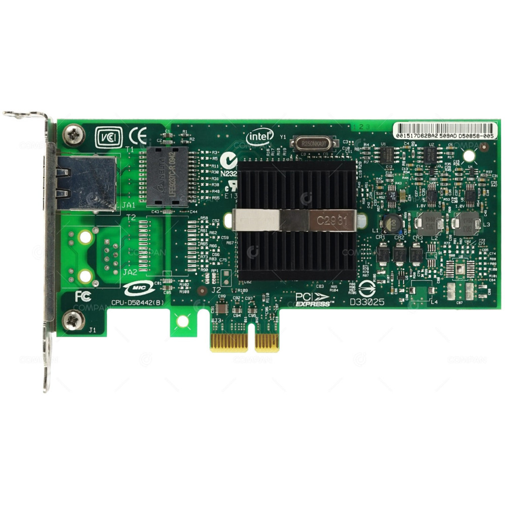 D50858-005 LP INTEL PRO/1000 SINGLE PORT SERVER ADAPTER PCI-E LOW PROFILE -