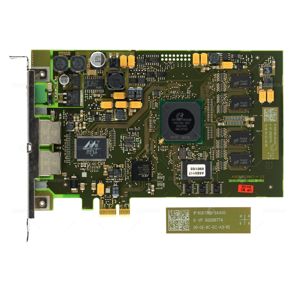 6GK1162-3AA00 SIEMENS SIMATIC CP1623 DUAL RJ-45 NETWORK CARD