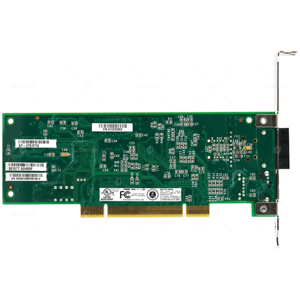 AT-2701FTX ALLIED TELESIS DUAL PORT 32-BIT SC RJ45 PCI FAST ETHERNET FIBER NETWORK INTERFACE CARD FOR WINDOWS XP, 2000, VISTA7, VISTA 8, LINUX 843-000242-00, 844-000242-04