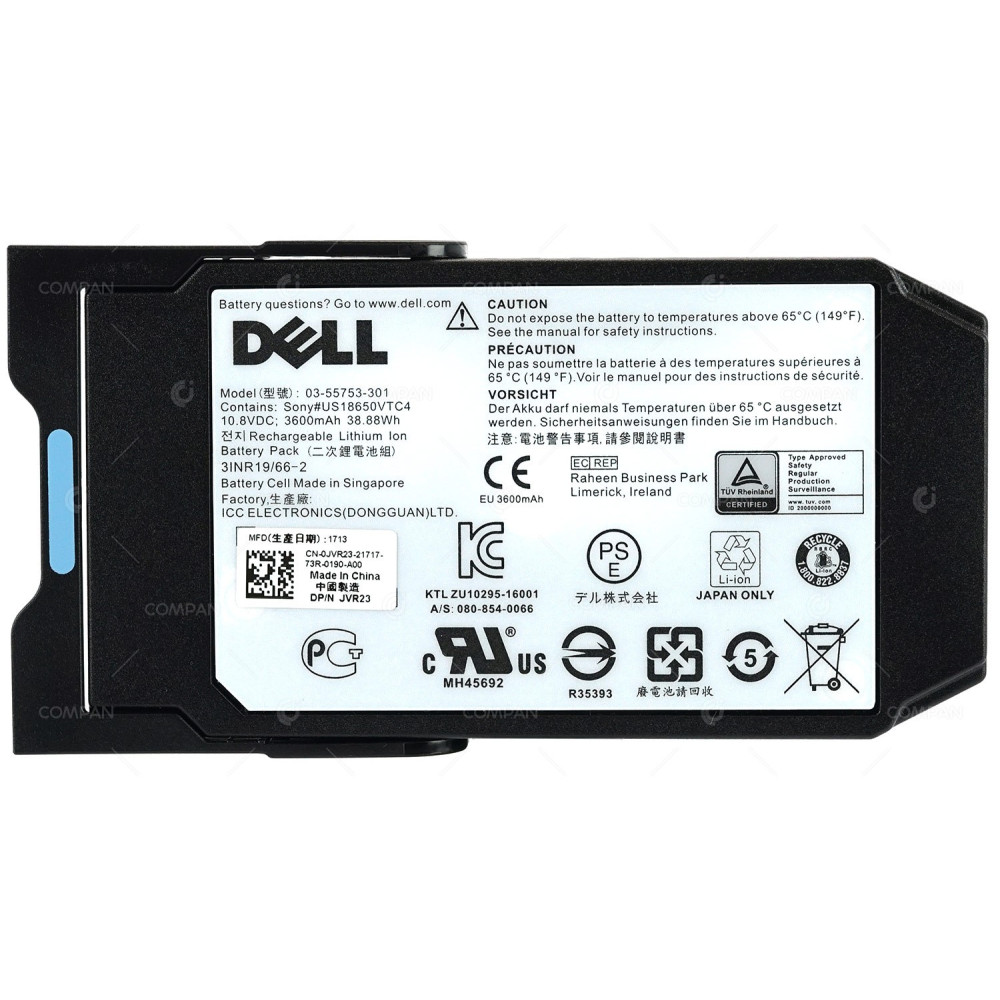 JVR23 DELL 3600mAH LITHIUM ION BATTER BACKUP UNIT FOR SC3020 SC5020 SC7020