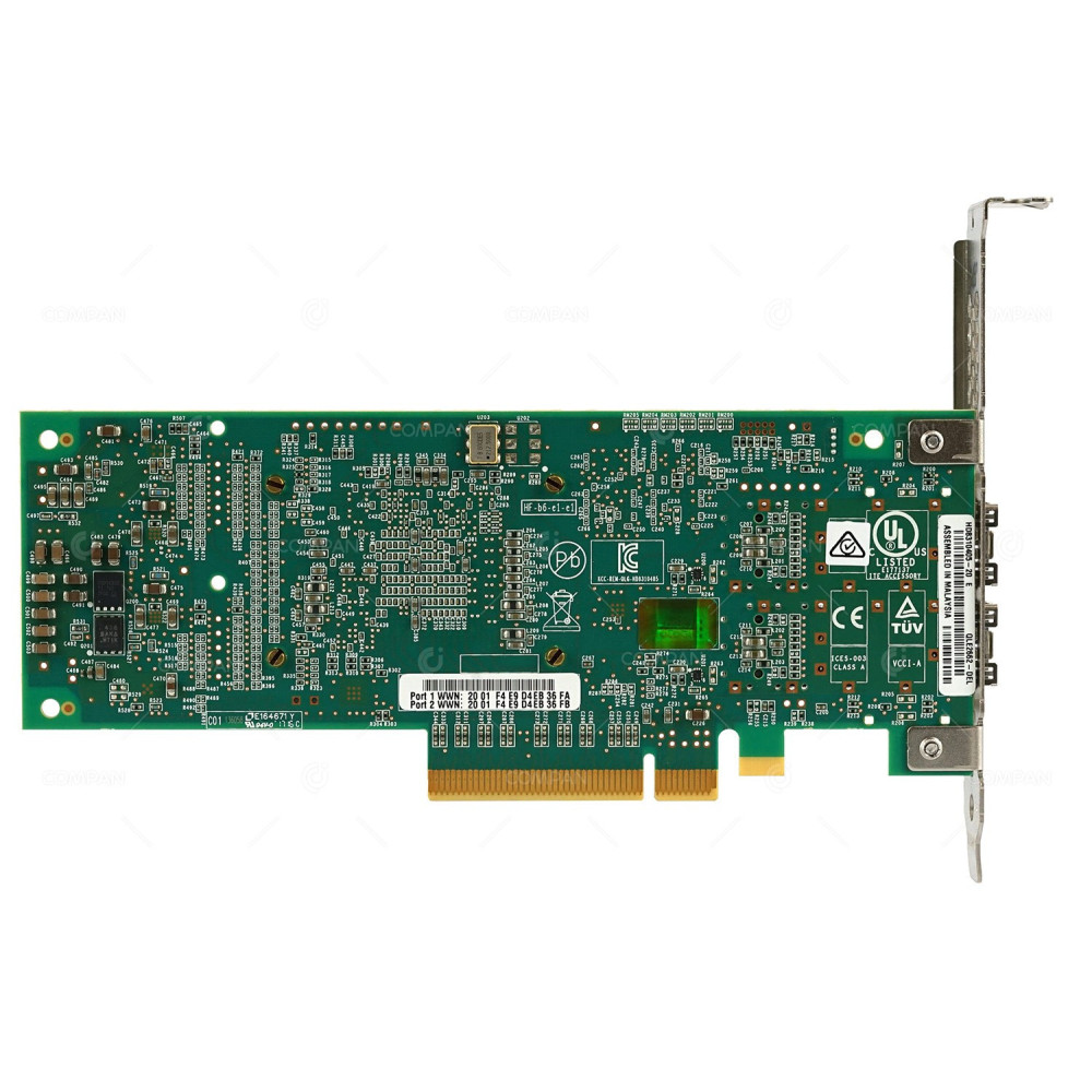 H8T43 DELL QLOGIC QLE2662-DEL 16GB DUAL PORT SFP+ PCI-E FIBRE CHANNEL HOST BUS ADAPTER