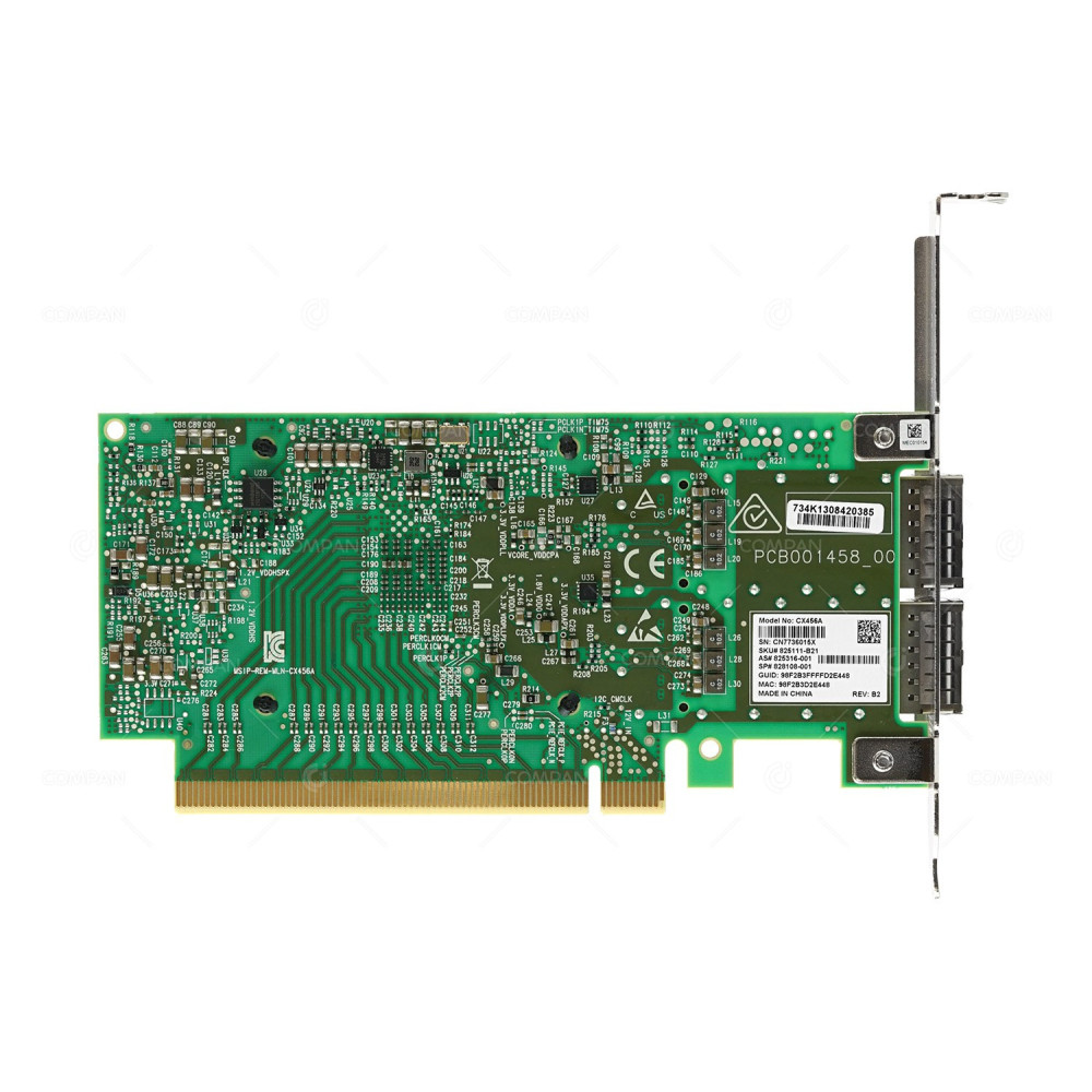 828108-001 HP DUAL PORT 100GB QSFP28 EDR ADAPTER FOR DL380 G10 825316-001, 825111-B21, CX456A