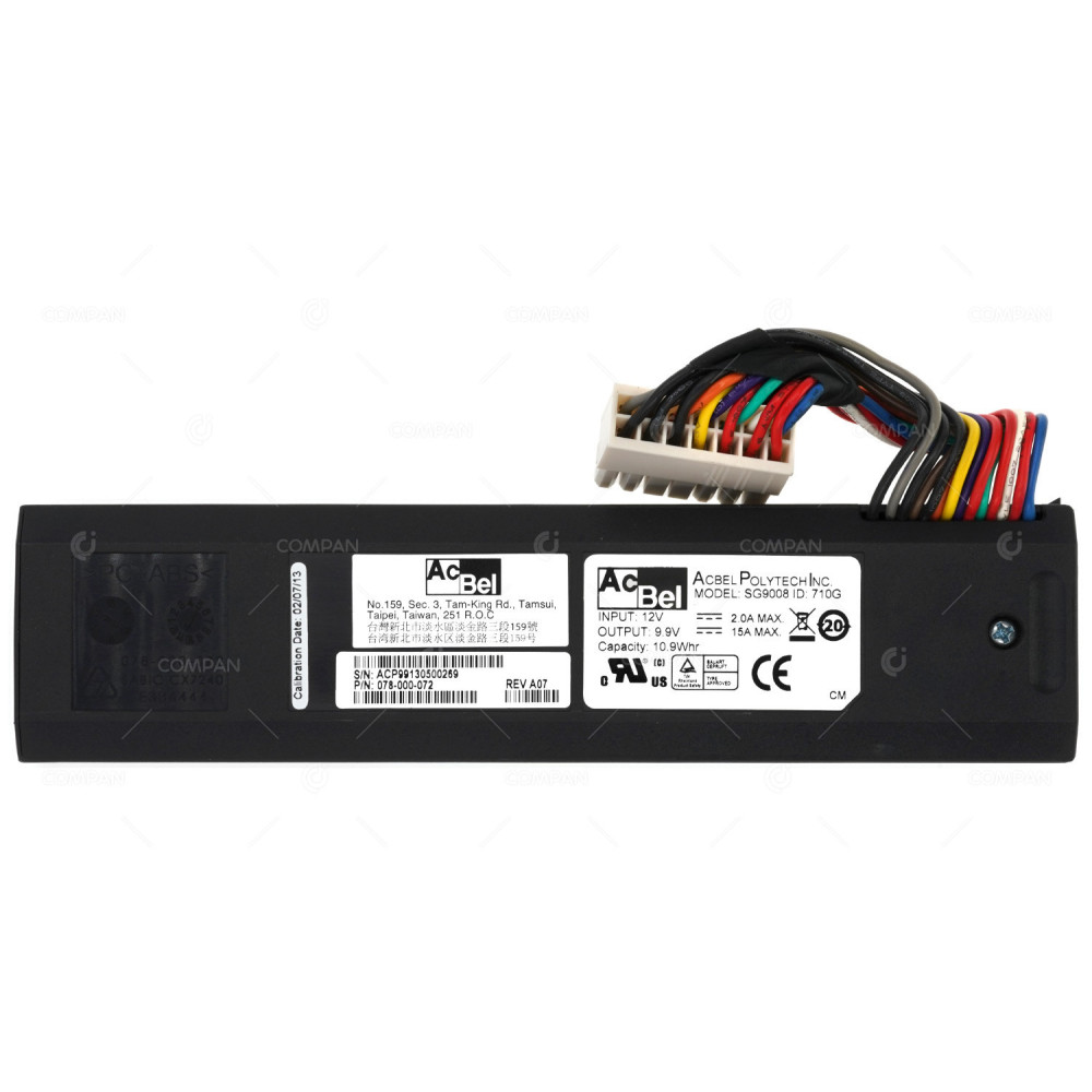 078-000-072 EMC 9.9V 10.9WHR BATTERY BACKUP FOR VNXE3150 SG9008, 710G