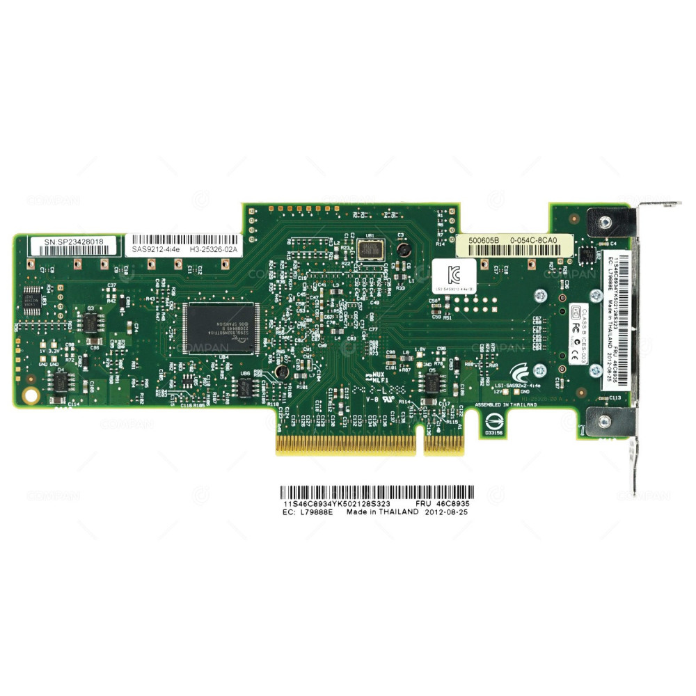 46C8935 LP IBM SAS9212-4I4E SAS 6GB HOST BUS ADAPTER PCI-E LOW PROFILE SAS9212-4I4E, H3-25326-02A
