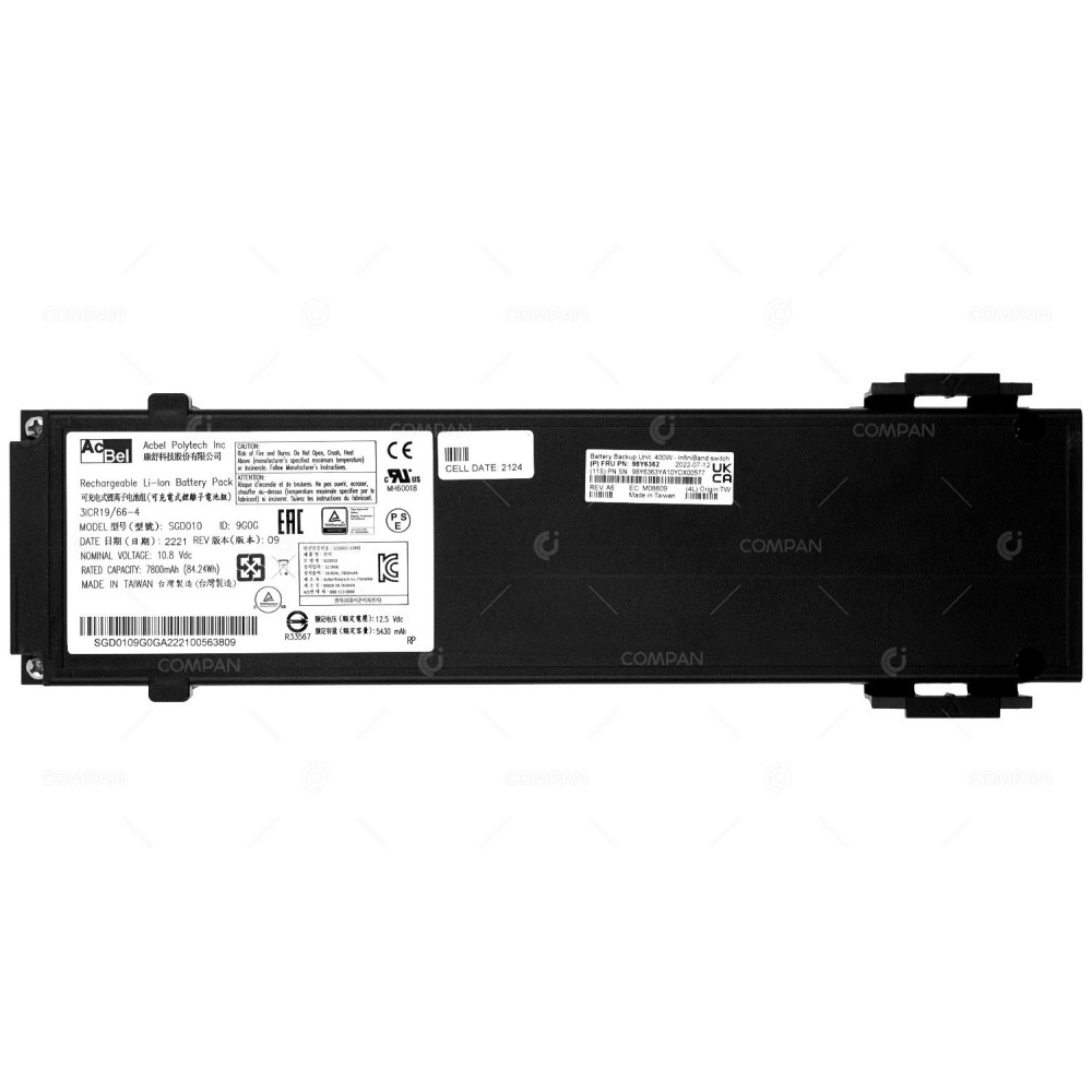 98Y6362 MELLANOX 10.8VDC BATTERY BACKUP UNIT FOR SX6720 SGD010