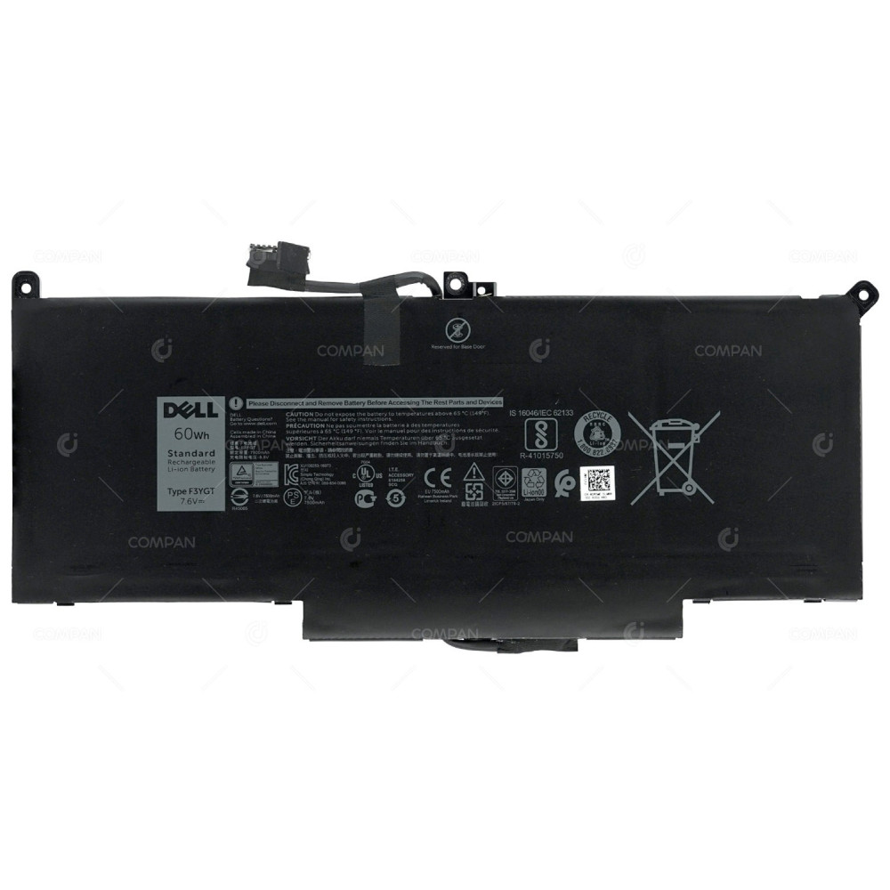 F3YGT DELL STANDARD LI-ION BATTERY 60WH 7.6V 7500MAH FOR LATITUDE -