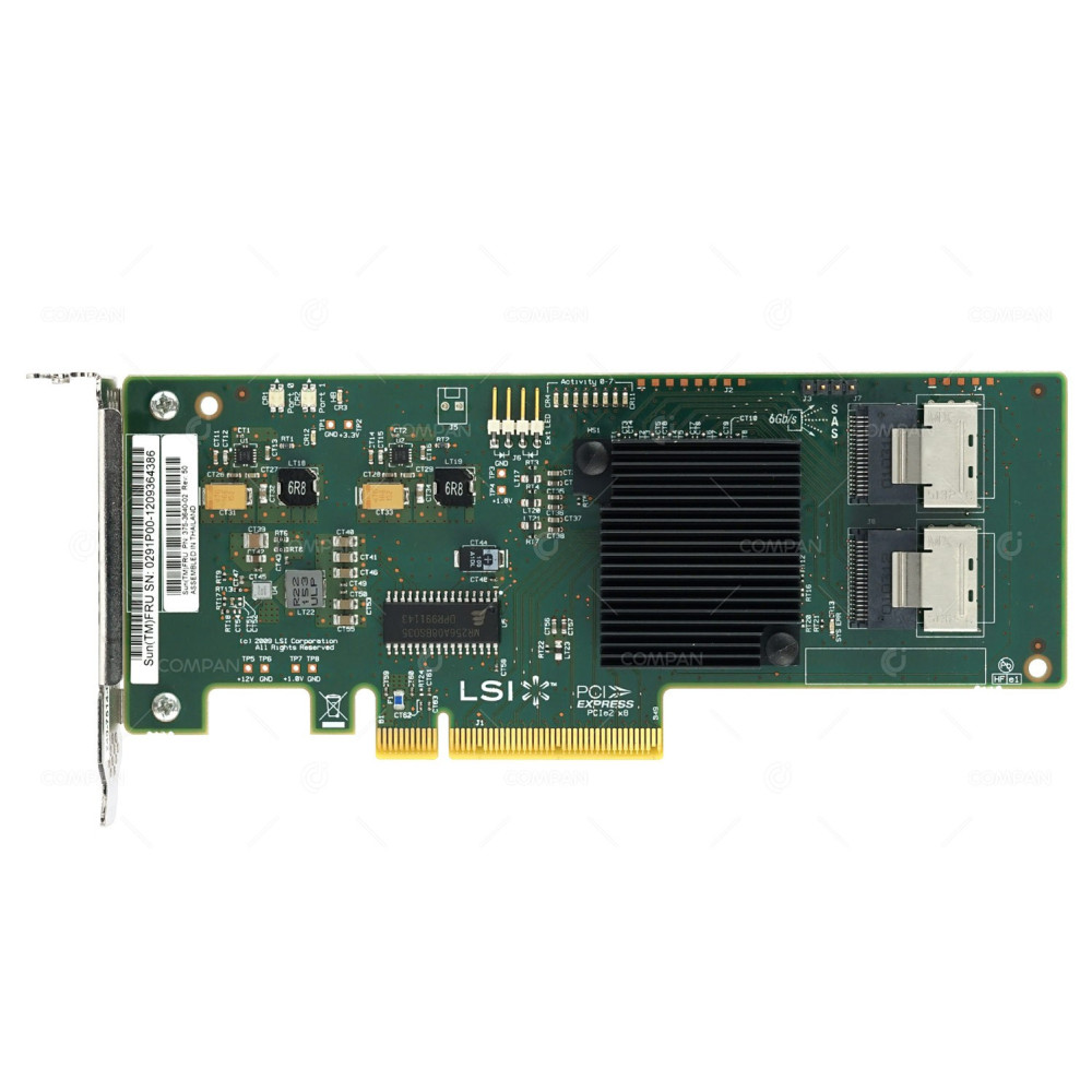 375-3640-02 SUN ORACLE LSI SAS9211-8I SAS-2 SATA 8 PORT 6G PCI-E HBA HOST BUS ADAPTER LOW PROFILE SAS9211-8I