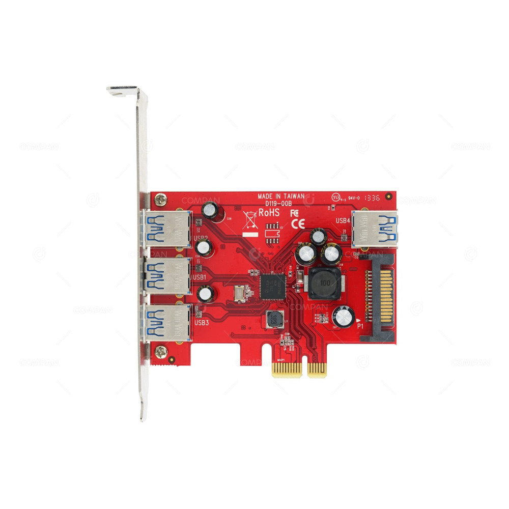 D119-00B STARTECH PEXUSB3S4 4 -PORT USB 3.0 SATA PCIE EXPANSION CARD -