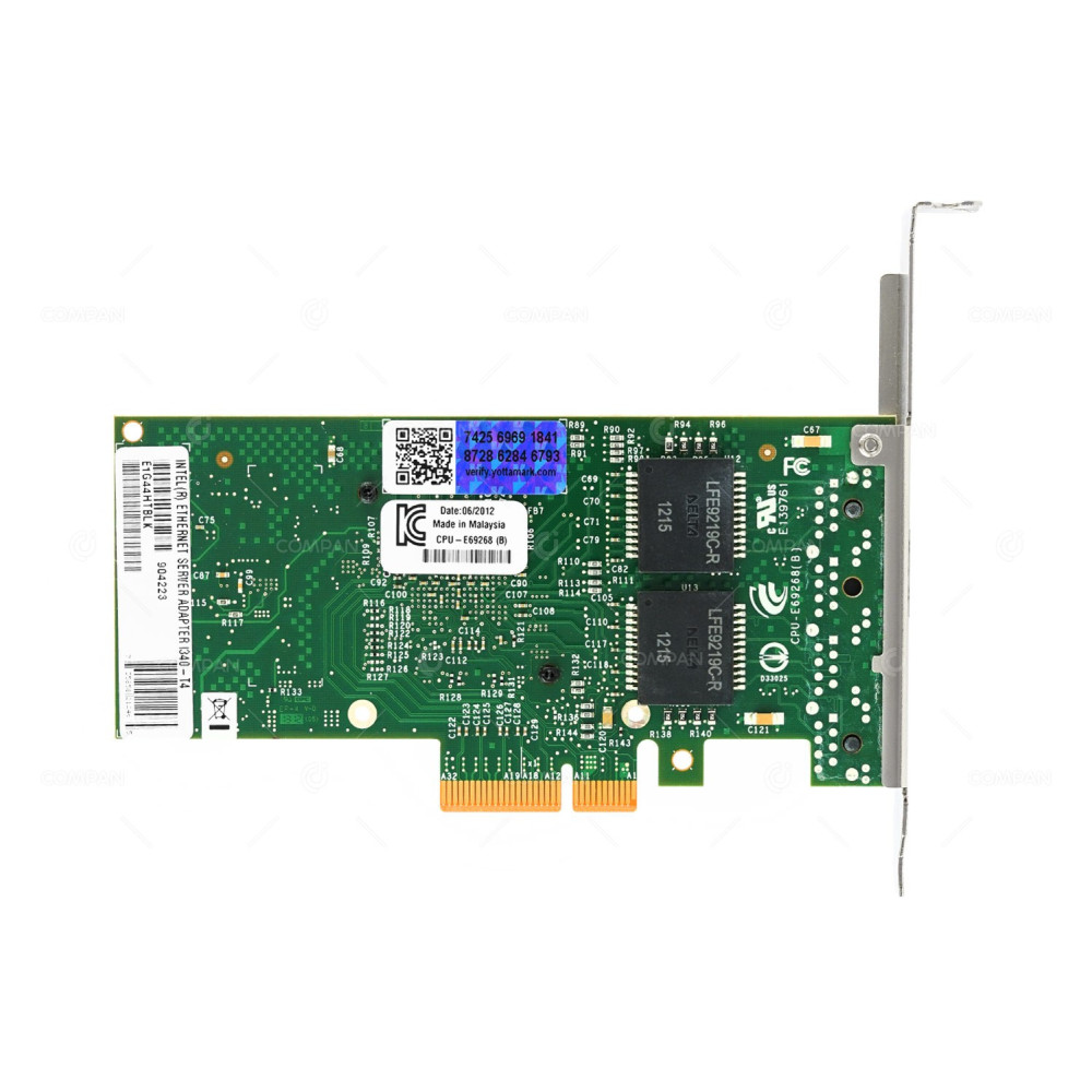 E84075-004 INTEL I350-T4 QUAD PORT GIGABIT ETHERNET PCI-E ADAPTER -