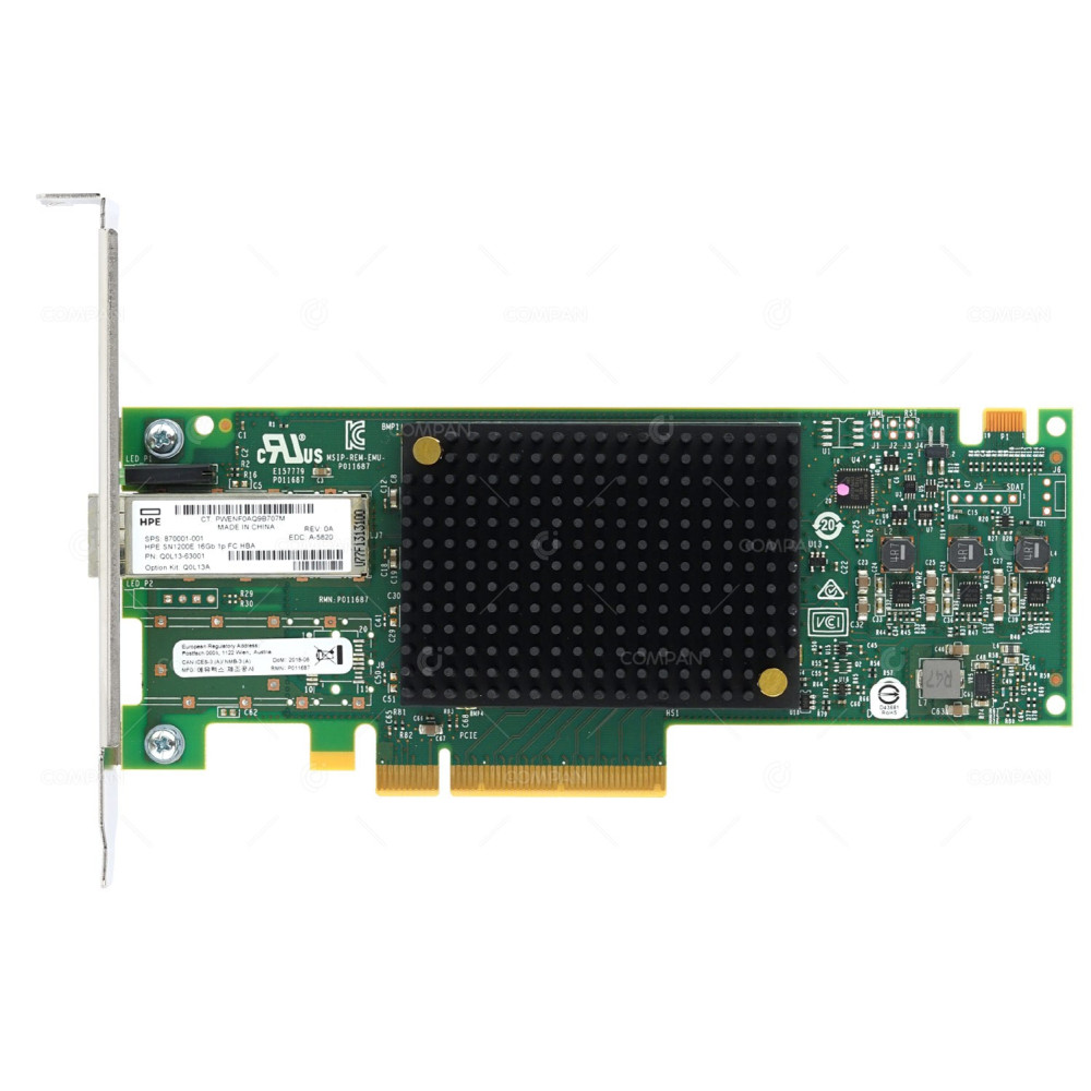 870001-001 HPE SN1200E 16GB SINGLE PORT FIBRE CHANNEL HOST BUS ADAPTER