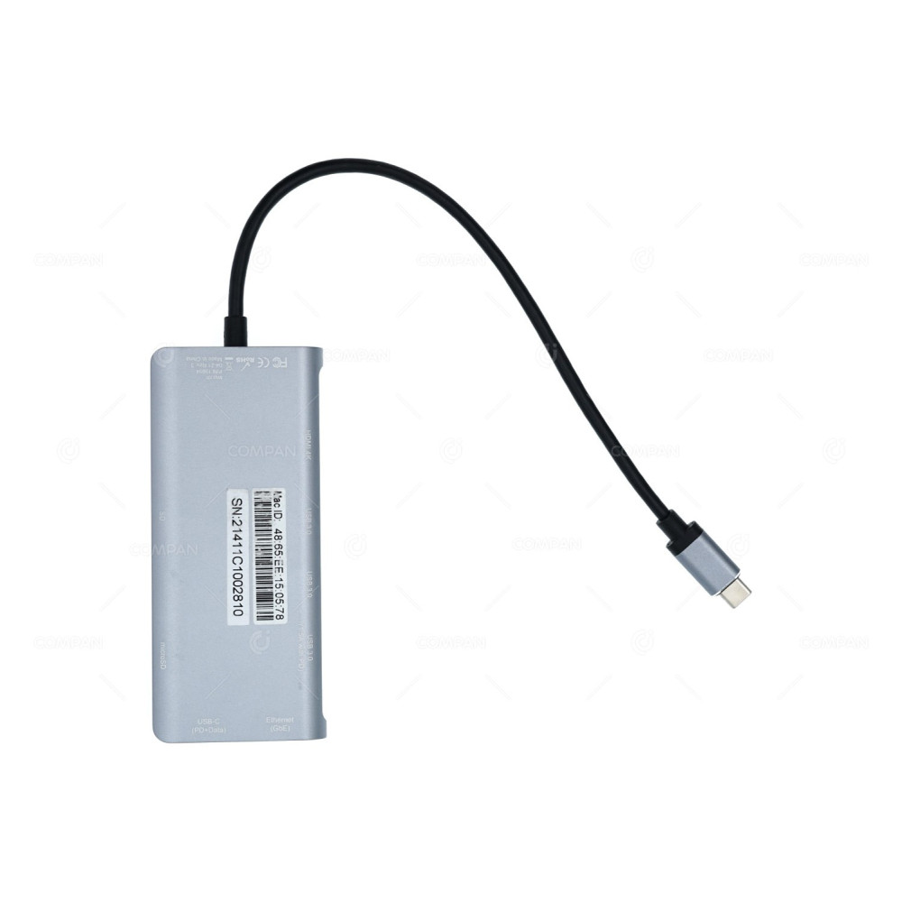 15954 LMP HUB 8PORT DOCKING STATION USB-C 1XHDMI 4K, 3XUSB 3.0, 1XRJ45, 1XUSB-C, 1XMICROSD, 1XSD CARD 04-21