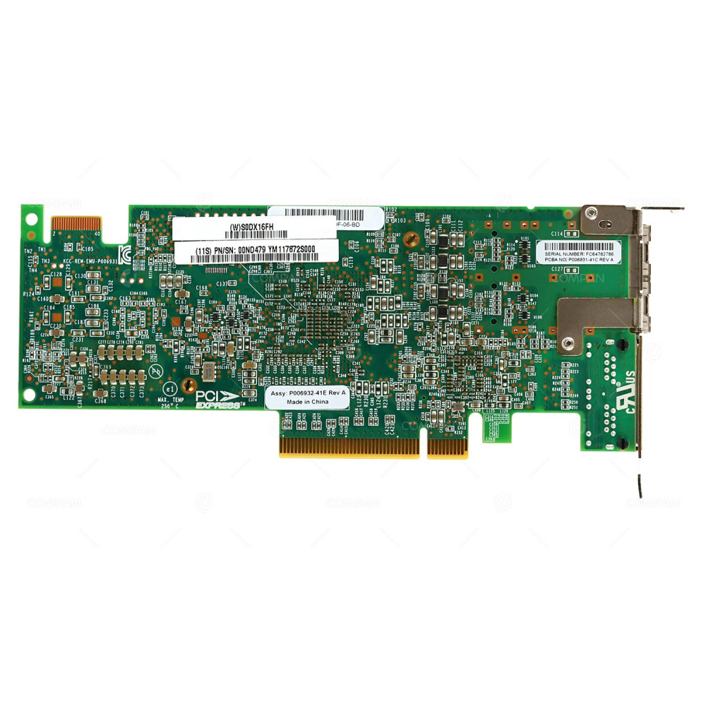 2CC1 LP IBM DUAL PORT PCIE 10GB SFP+ FCOE 2 PORT 1GB ETHERNET ADAPTER FOR PSERIES 00ND479, 00E3502