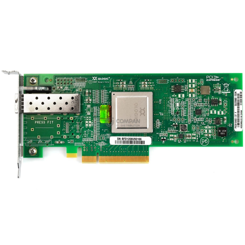 371-4324-02 LP SUN QLE2560 SINGLE PORT 8GB FC PCI-E ADAPTER LOW PROFILE 240-7125-01, QLE2560