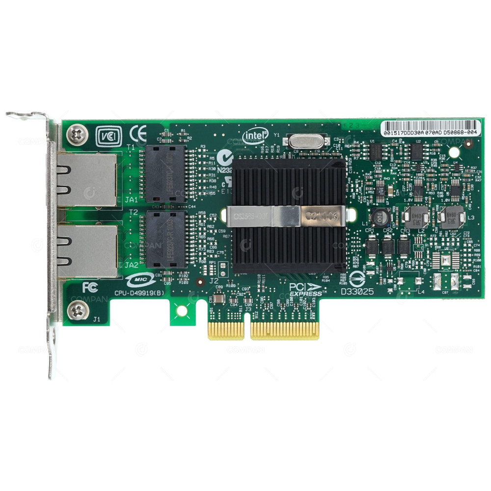 D50868-004 LP INTEL EXPI9402PT PRO/1000 PT GIGABIT DUAL PORT PCI-E SERVER ADAPTER LOW PROFILE EXPI9402PT