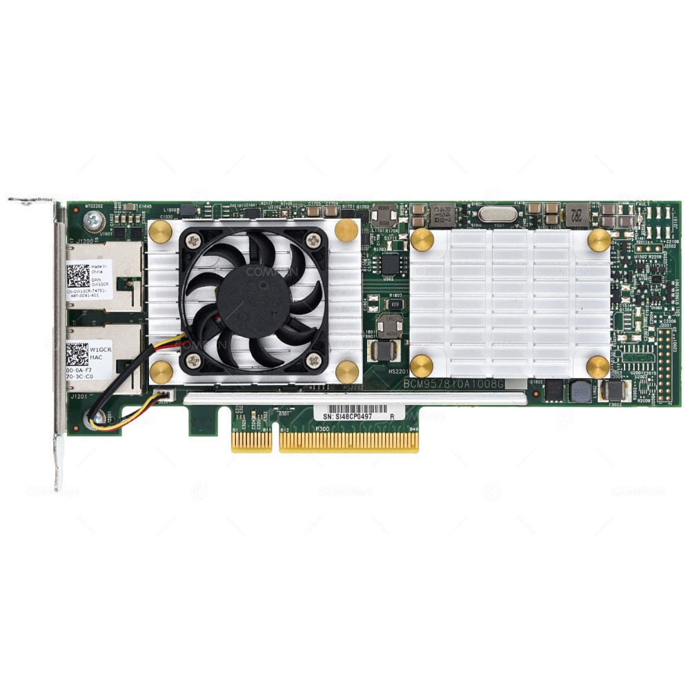 W1GCR LP DELL 57810S DUAL PORT 10GB ADAPTER LOW PROFILE 0W1GCR, BCM957810A1008G