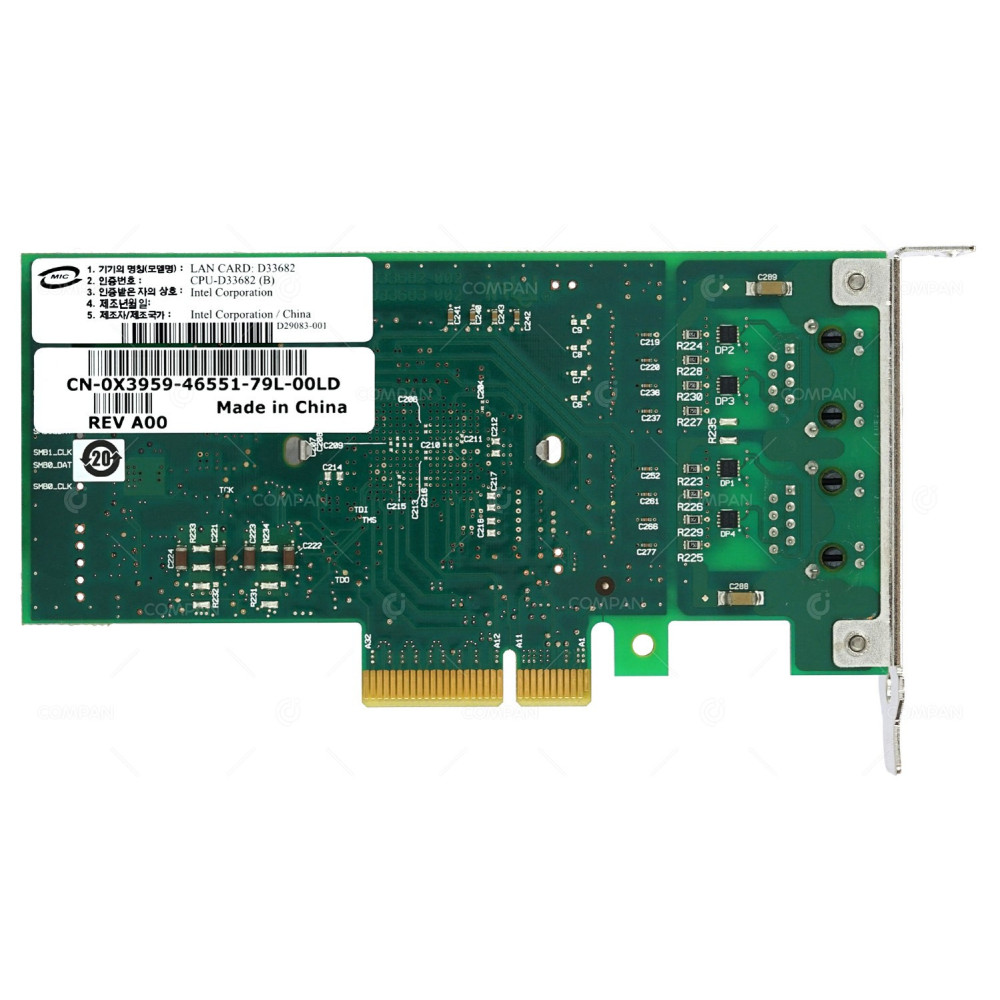 X3959 LP DELL D33682 DUAL PORT 10/100/1000 PCI-X SERVER ADAPTER 0X3959,