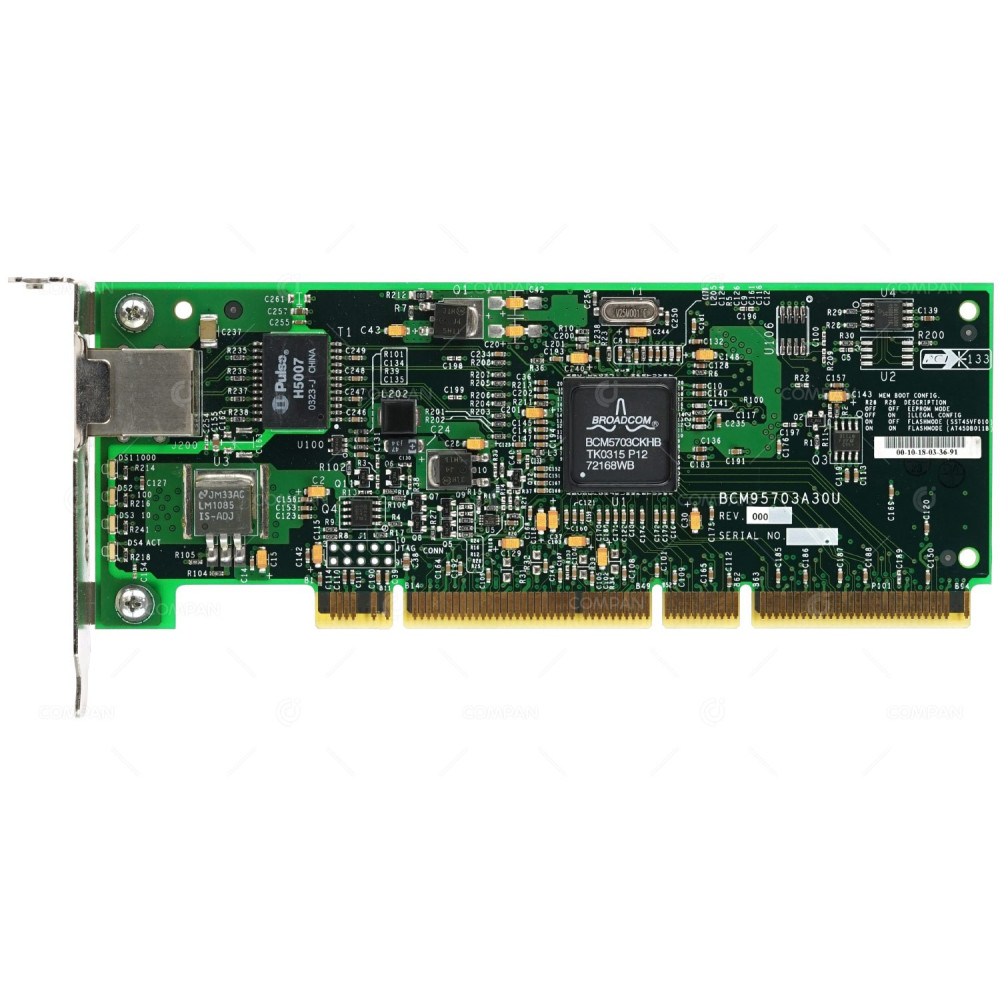 31P6309 LP  IBM 1000T SINGLE PORT ETHERNET CARD PCI-X ADAPTER LOW PROFILE