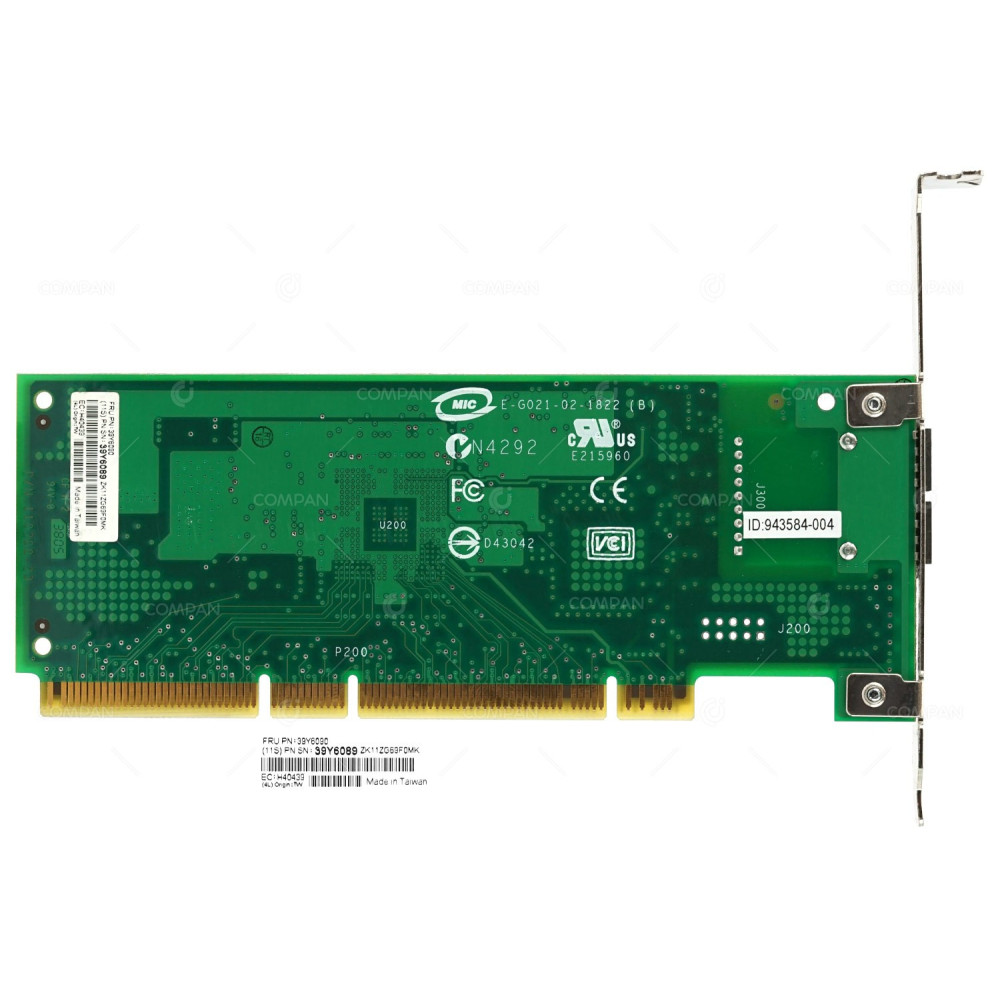 39Y6090  IBM NETXTREME DUAL PORT 1000SX ETHERNET ADAPTER PCI-X