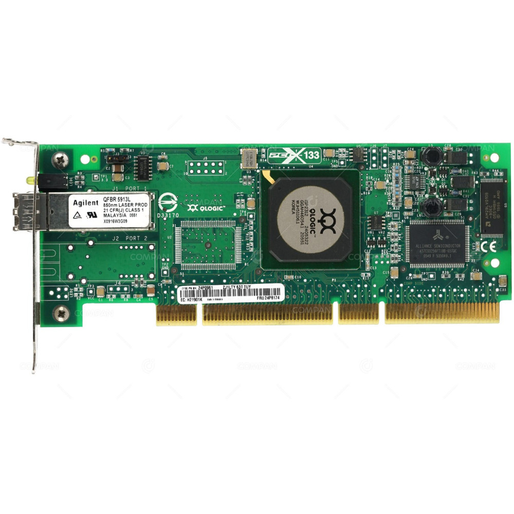 24P8174 LP  IBM QLA2340 SINGLE PORT 2GB 133 HBA PCI-X FC ADAPTER LOW PROFILE