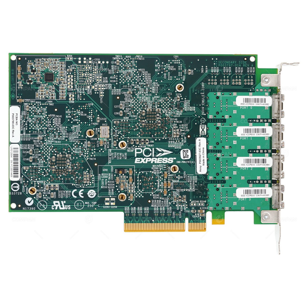 5729 IBM 4 PORT 8GB FC PCIE2.0 X8 ADAPTER FOR PSERIES POWER7 74Y3467, LPE12004