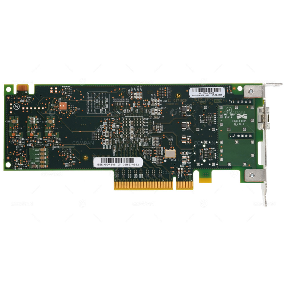A3C40195666 FUJITSU EMULEX LPE31000-M6-F 32GB SINGLE PORT SFP+ PCIE FIBRE CHANNEL ADAPTER LOW PROFILE P011324-23F_001