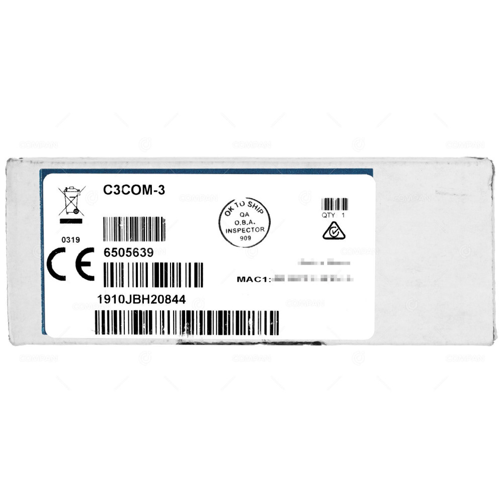 C3COM-3 CRESTRON C3COM-3 3-SERIES CONTROL CARD 3 COM PORTS 6505639