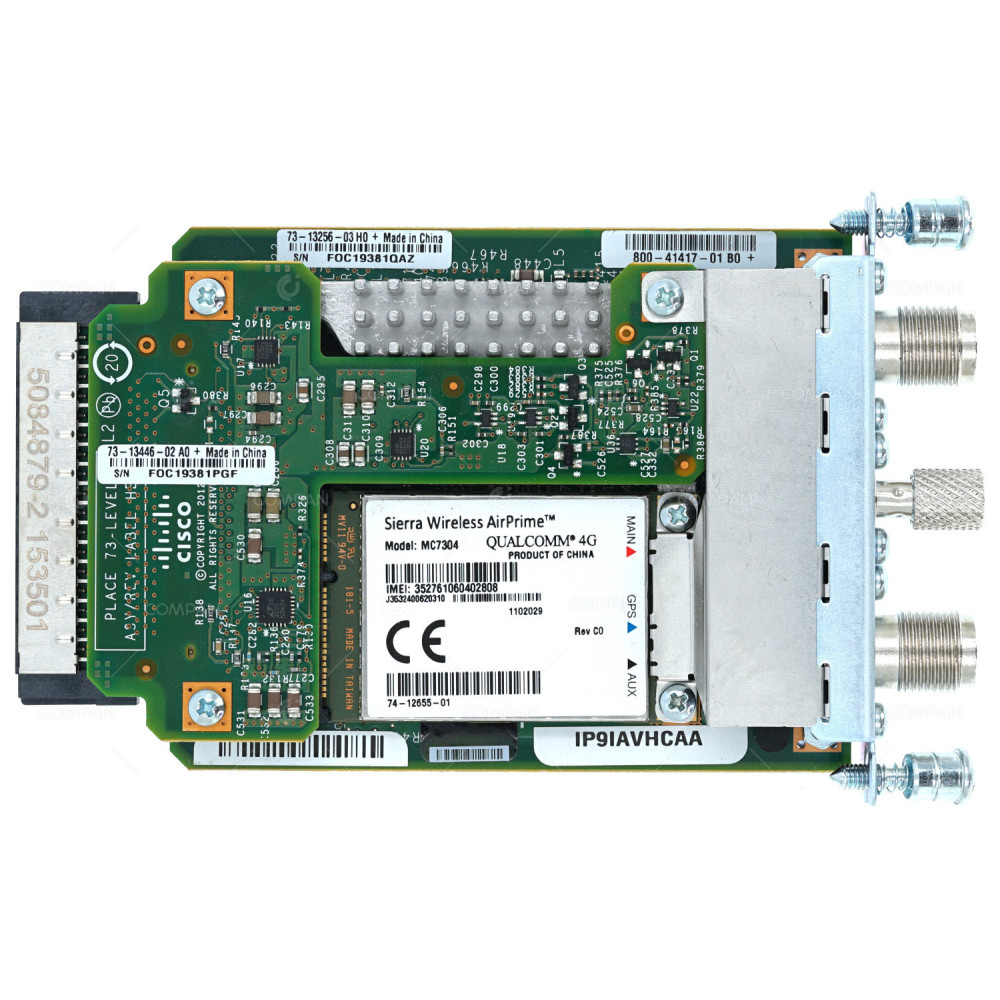 EHWIC-4G-LTE-GB CISCO WIRELESS NETWORK CELLULAR ROUTER MODULE 73-13256-03, 800-41417-01, IP9IAVHCAA