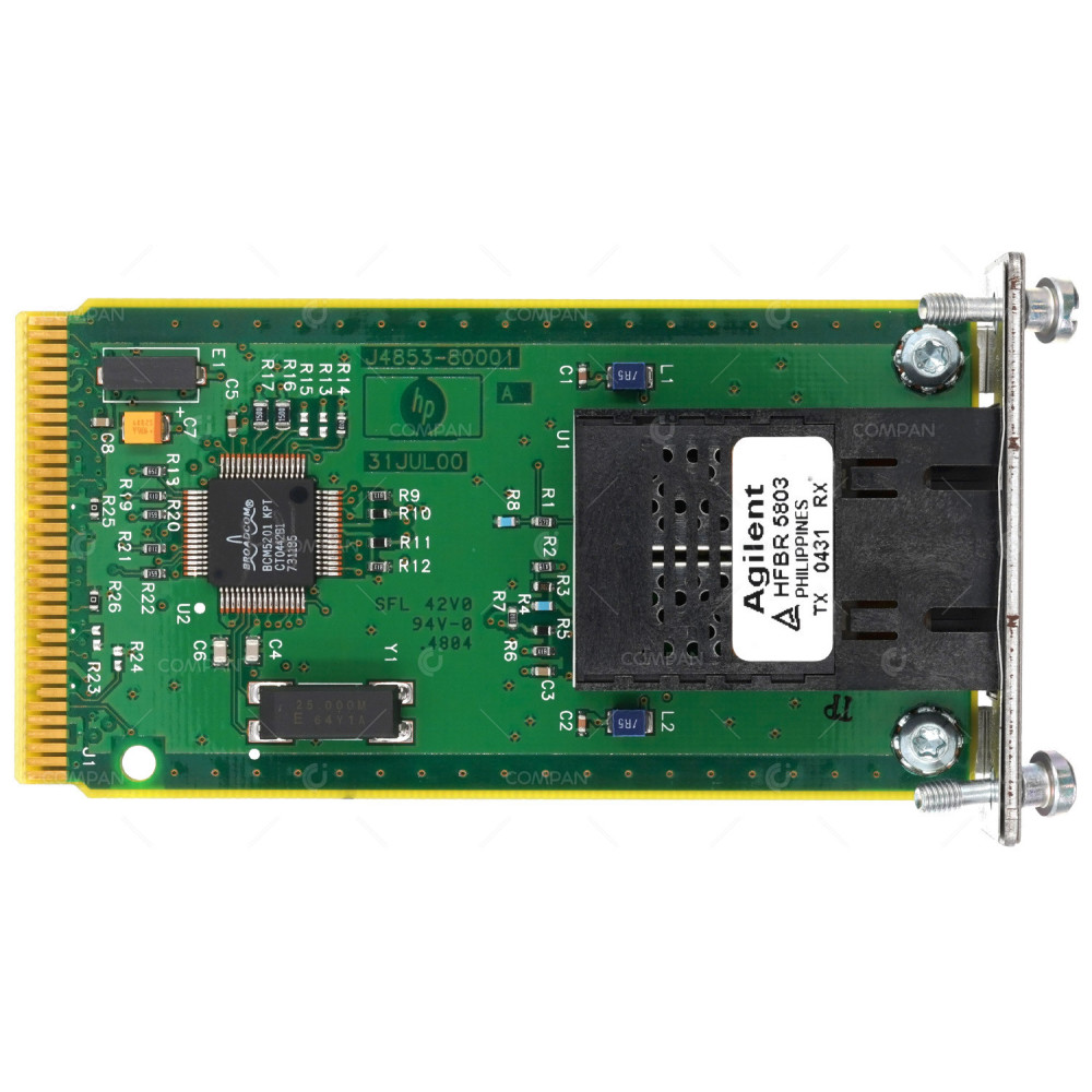 J4853A HP SINGLE PORT 100MB FX SC EXPANSION MODULE FOR J4812A J4853-60001, A-4240-D3