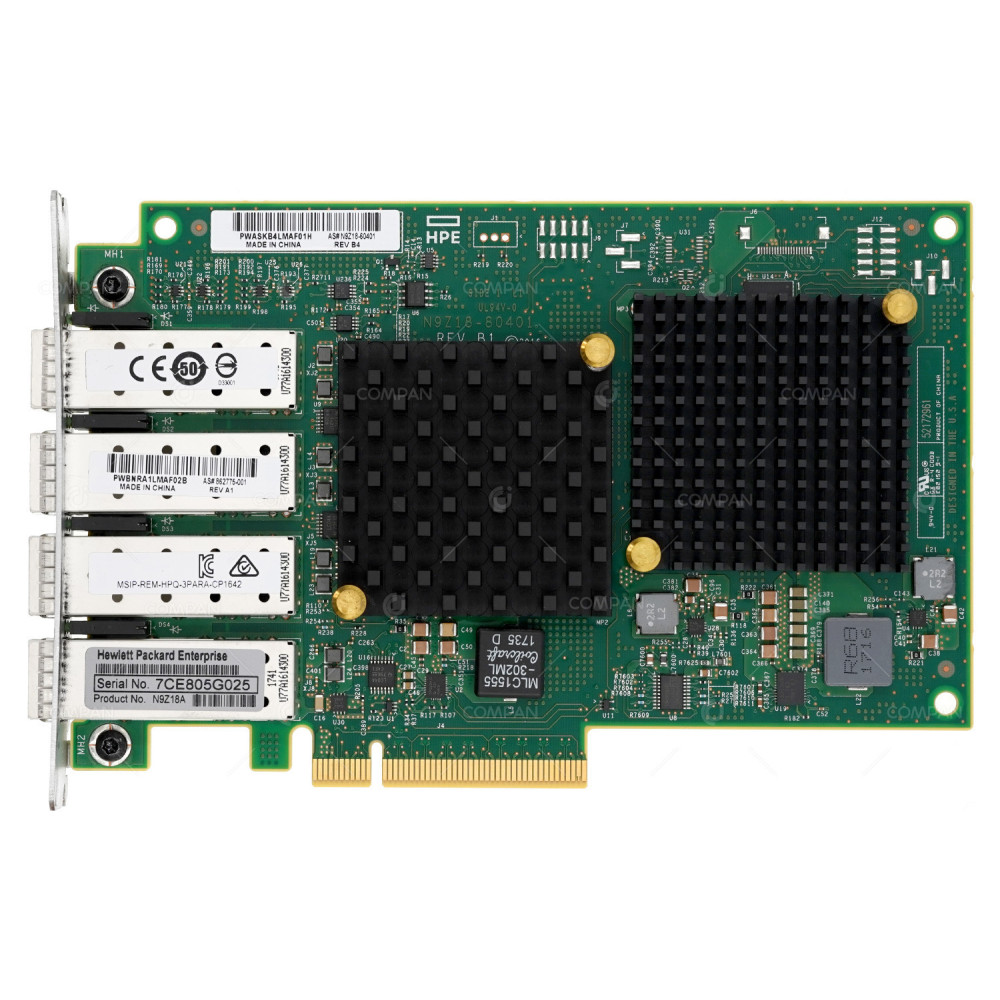N9Z18A HPE 4 PORT 16GB FC 10GB SFP+ COMBO ADAPTER FOR 3PAR STORESERV 8400 862775-001, N9Z18-60401