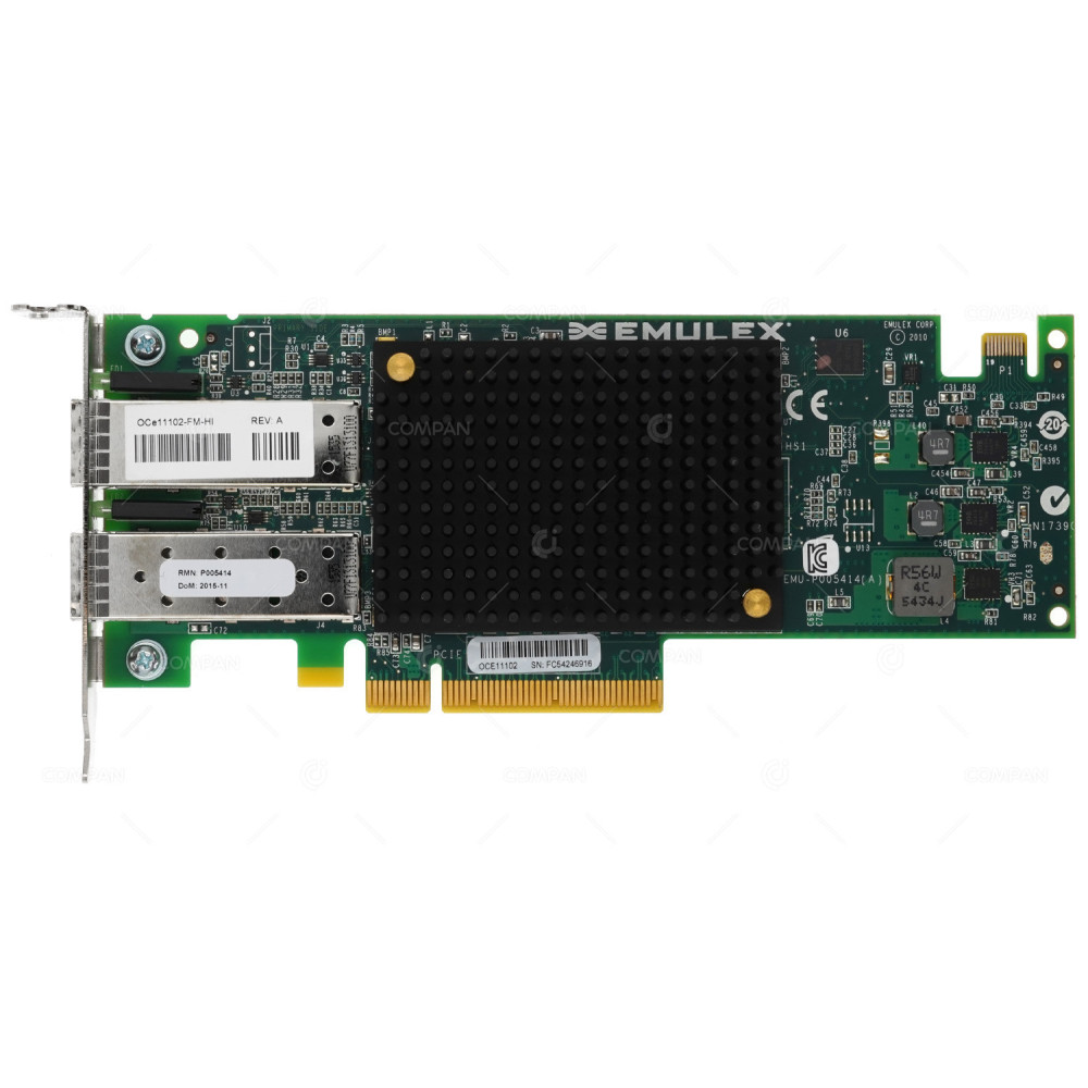 OCE11102-FM LP EMULEX  ONECONNECT OCE11102 2 PORT 10GB SFP+ CNA ADAPTER LOW PROFILE OCE11102-FM-HI, GG-CN4NXG3X1-R