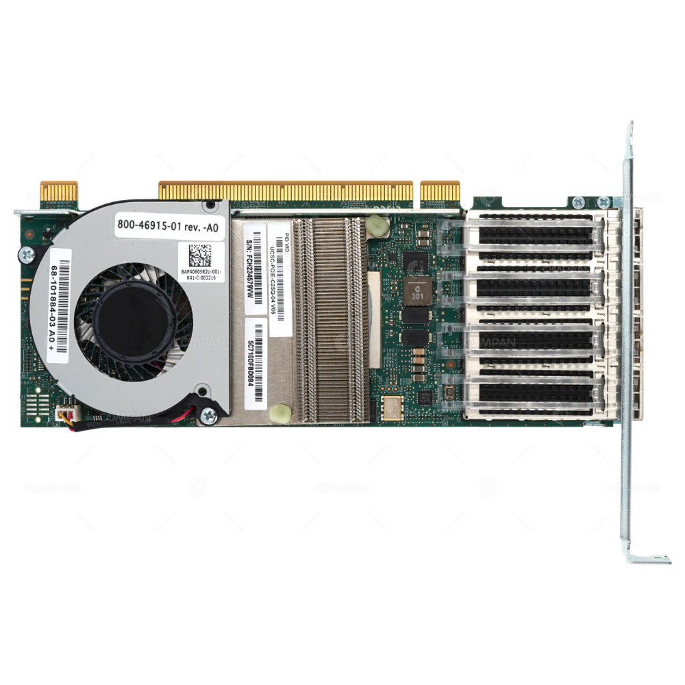 UCSC-PCIE-C25Q CISCO UCS QUAD PORT SFP28 10G 25G  VIRTUAL INTERFACE CARD PCIE ADAPTER 800-46915-01, 68-101884-03