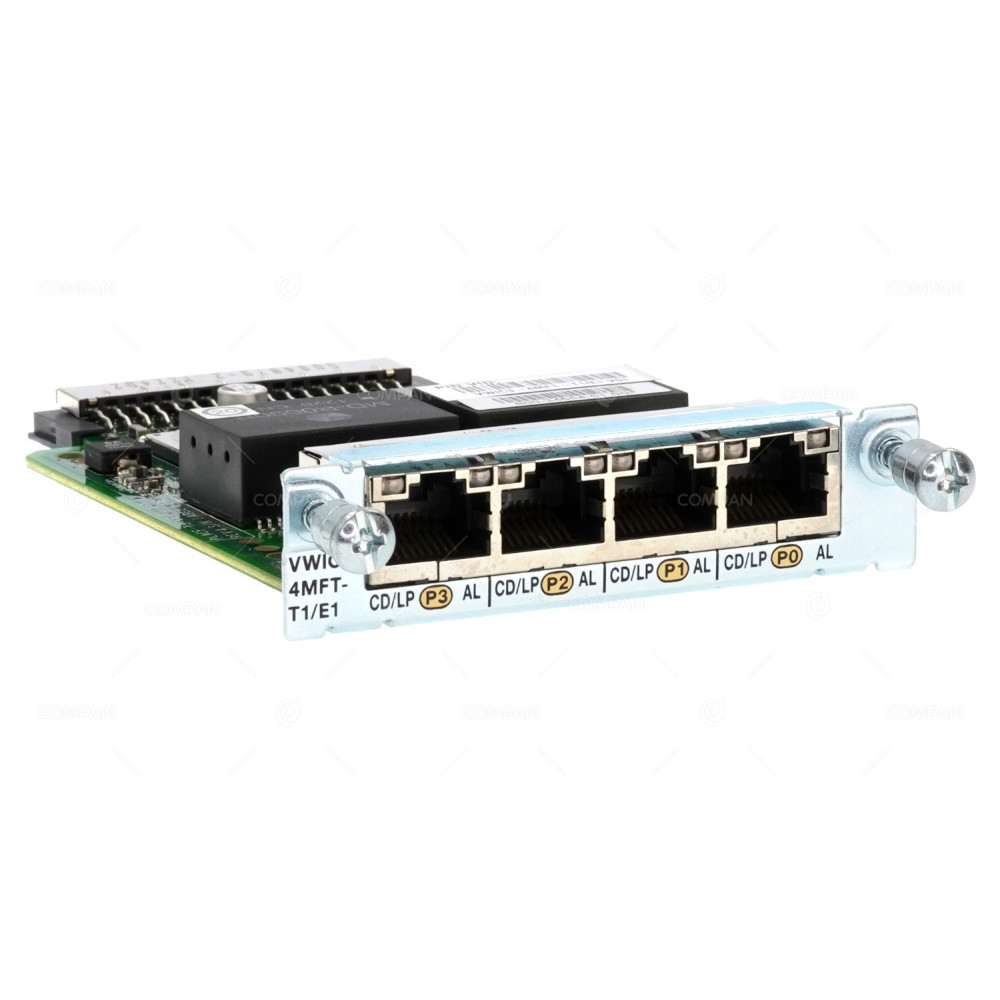 VWIC3-4MFT-T1 CISCO QUAD PORT MULTIFLEX TRUNK VOICE/WAN INTERFACE CARD 800-34654-01