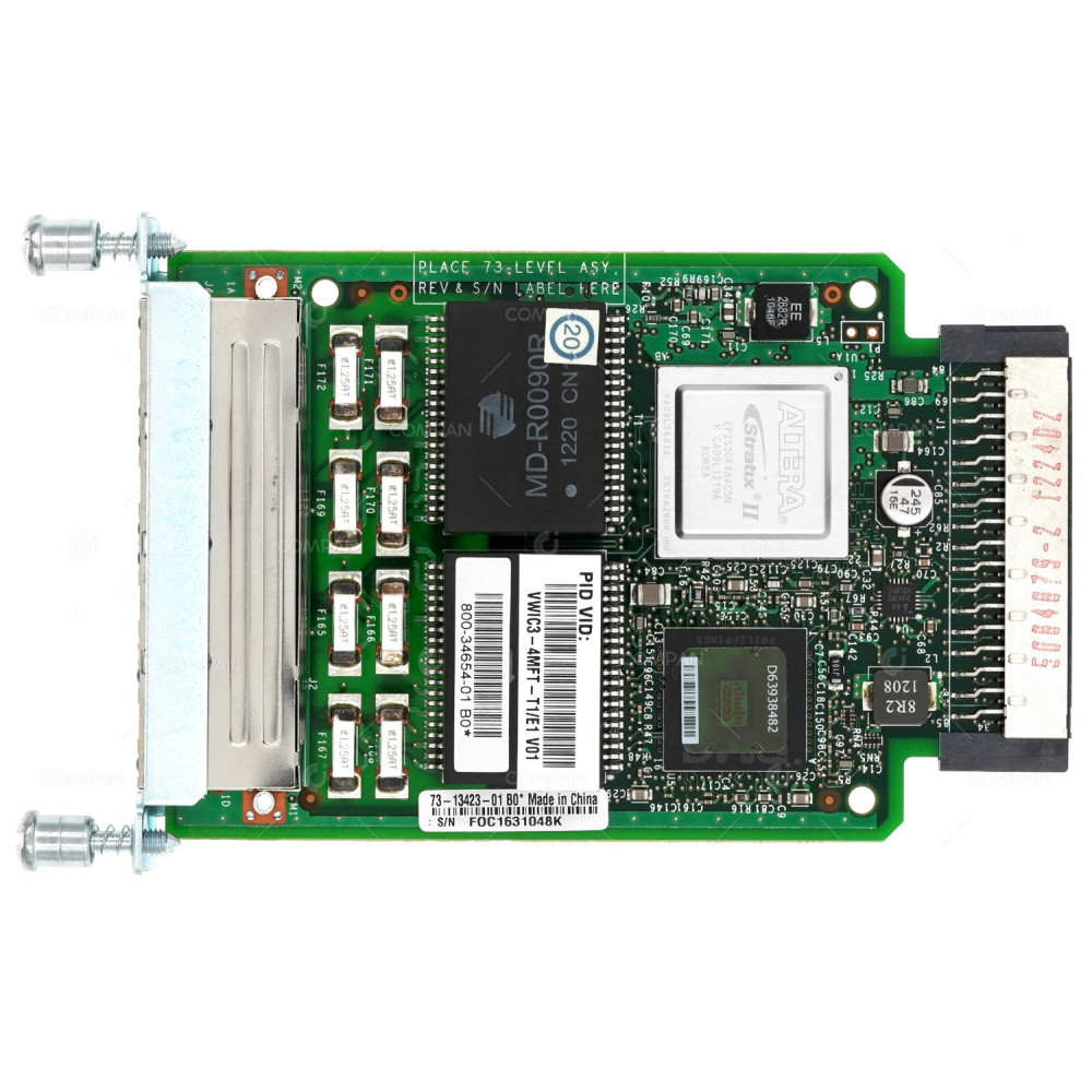 VWIC3-4MFT-T1 CISCO QUAD PORT MULTIFLEX TRUNK VOICE/WAN INTERFACE CARD 800-34654-01