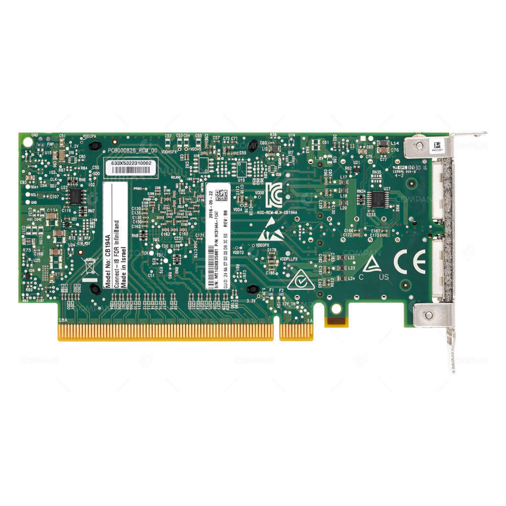 MCB194A-FCAT LP MELLANOX 2-PORT 56GB QSFP+ FDR INFINIBAND PCIE 3.0 X16 ADAPTER
