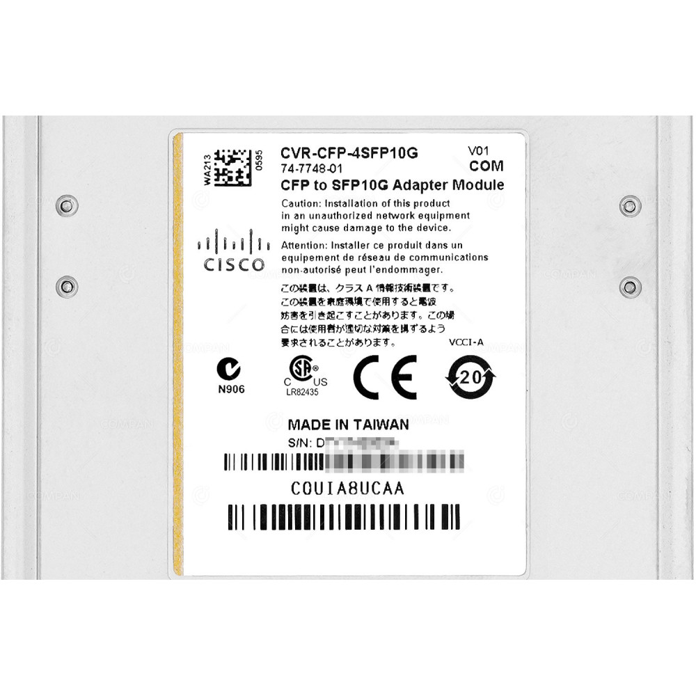 CVR-CFP-4SFP10G CISCO CFP TO 10G SFP+ ADAPTER MODULE