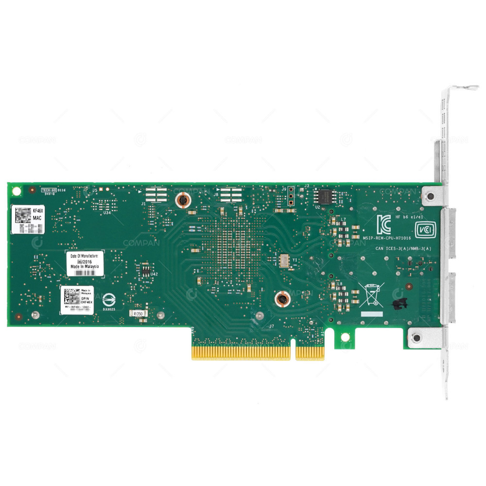 KF46X  DELL DUAL PORT 40GB QSFP+ PCI-E 3.0 NETWORK ADAPTER FOR POWEREDGE R740