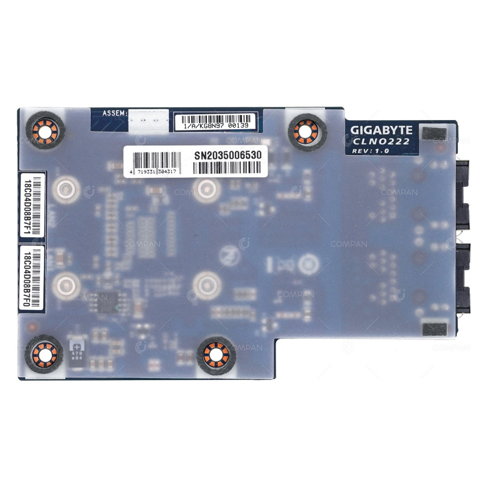 CLN0222  GIGABYTE INTEL X550-AT2 OCP TYPE 2PORT 10GB RJ-45 LAN CARD FOR H262-Z63