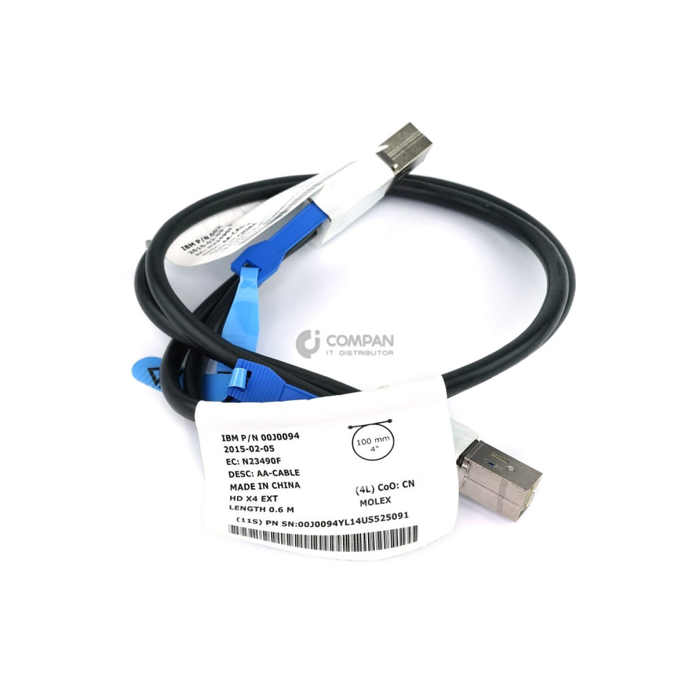 00J0094 IBM MINI SAS HD TO MINI SAS HD 12G CABLE 0.6M