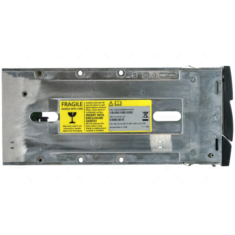 JT4X5 DELL 3.5 CADDY WITH SAS SATA INTERPOSER BOARD FOR COMPELLENT AND XYRATEX STORAGE 0945845-03, 64215-01, 64214-01